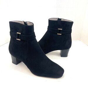 Boucherel Colombia Suede Leather Ankle Boots Womens Size EU 38 / US 7.5 Black